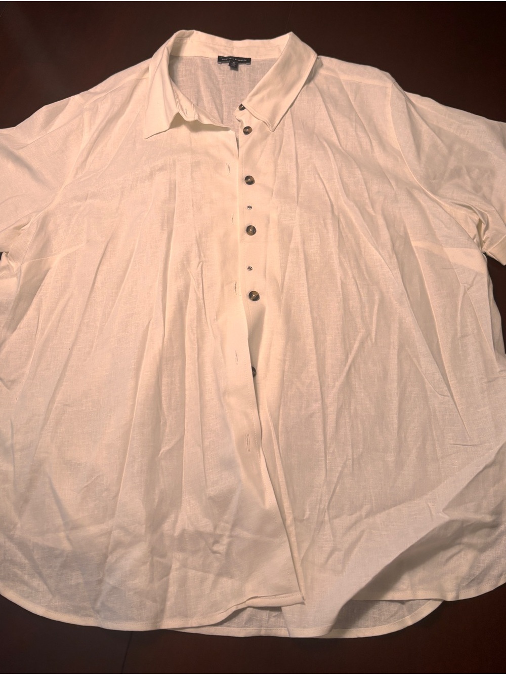 Universal Standard Women’s Button-Down Shirt in Off-White